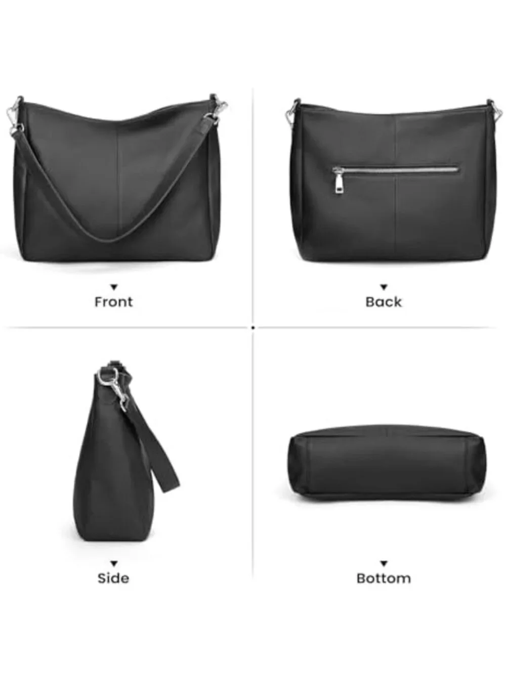 Soft Genuine Leather Hobo Bag for Women | Versatile Crossbody & Shoulder Purse